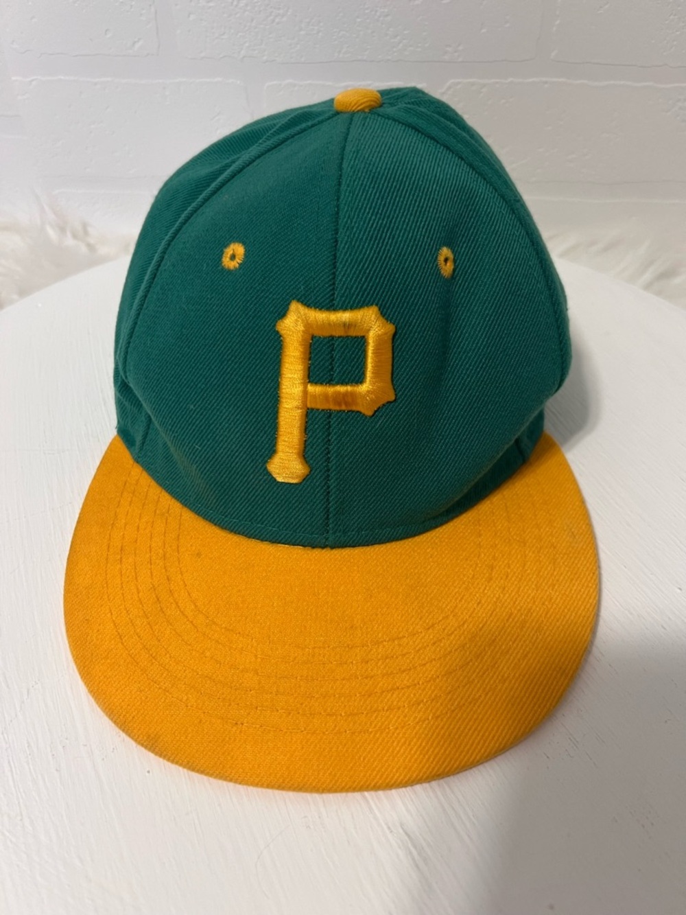 Vintage 90’s Pittsburgh Pirates ICAP Green Yellow SnapBack Baseball Hat